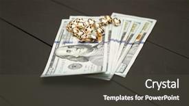  Presentation with science concept painted black brain - Presentation design enhanced with capital one loan - dollars money cash on black background and a dark gray colored foreground