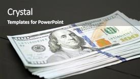  Presentation with cash - Beautiful slide deck featuring capital one loan - dollars money cash on black backdrop and a  colored foreground