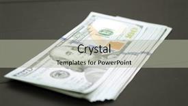  Presentation with cash - Slide deck having capital one loan - dollars money cash on black background and a  colored foreground