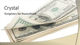  Presentation with the money hundred - Presentation with capital one loan - stack of money american hundred background and a white colored foreground