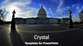  Presentation with united states capitol building - Audience pleasing presentation design consisting of capitol building for united states in washington dc public building backdrop and a black colored foreground