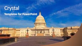  Presentation with congress - Presentation design featuring capitol building washington dc eastern facade usa us congress background and a teal colored foreground