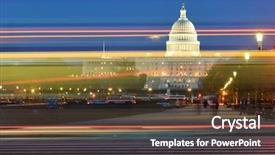  Presentation with stop light - Colorful slide set enhanced with capitol building with car light backdrop and a tawny brown colored foreground