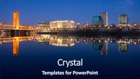  Presentation with capitol - Beautiful presentation featuring capitol california - sacramento reflection in the river backdrop and a navy blue colored foreground