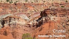  Presentation with capitol - Amazing slide deck having capitol-reef-national-park backdrop and a coral colored foreground