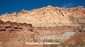  Presentation with capitol - Colorful PPT theme enhanced with capitol-reef-national-park backdrop and a coral colored foreground