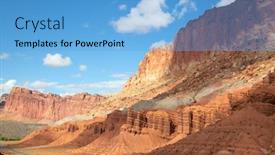  Presentation with capitol - PPT layouts having capitol-reef-national-park background and a light blue colored foreground