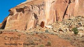  Presentation with capitol - Audience pleasing slide deck consisting of capitol-reef-national-park backdrop and a coral colored foreground