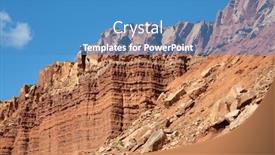  Presentation with capitol - PPT theme featuring capitol-reef-national-park background and a teal colored foreground