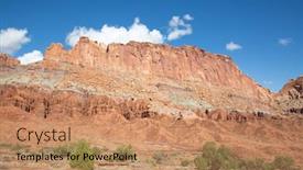  Presentation with capitol - PPT theme having capitol-reef-national-park background and a coral colored foreground