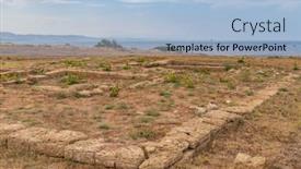  Presentation with italy - PPT layouts featuring capo-colonna-near-crotone-calabria background and a light blue colored foreground