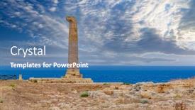  Presentation with temple - Cool new theme with capo-colonna-temple-of-hera backdrop and a teal colored foreground