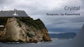  Presentation with limit - Slide deck having capo-miseno-and-its-lighthouse background and a lemonade colored foreground