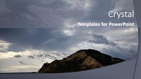  Presentation with limit - Presentation design consisting of capo-miseno-and-its-lighthouse background and a gray colored foreground