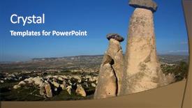  Presentation with fairy - Audience pleasing slides consisting of cappadocia - turkey fairy chimneys backdrop and a  colored foreground