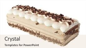  Presentation with cappuccino - Audience pleasing PPT theme consisting of cappuccino cream cake backdrop and a lemonade colored foreground