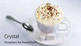  Presentation with cappuccino - Presentation theme featuring cappuccino background and a light gray colored foreground