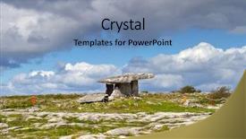  Presentation with capstone - Colorful presentation design enhanced with capstone - 5 000 years old polnabrone backdrop and a seafoam green colored foreground