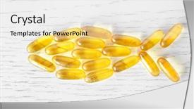 Presentation with capsules - Theme featuring capsules in shape of fish background and a white colored foreground