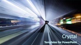  Presentation with tunnel - Slides featuring captcha - light trail accelerating background and a ocean colored foreground