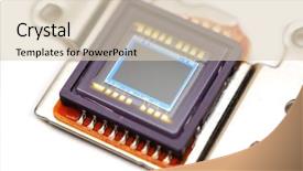  Presentation with sensor - Audience pleasing PPT theme consisting of capteur - digital camera sensor backdrop and a lemonade colored foreground