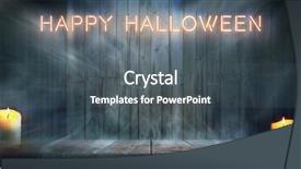  Presentation with misty - Cool new slide set with captioning - misty happy halloween room night backdrop and a dark gray colored foreground