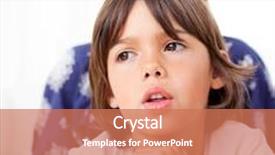  Presentation with television watching - Audience pleasing presentation consisting of captivated child watching television backdrop and a coral colored foreground