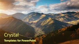  Presentation with spectacular - Presentation theme enhanced with captivating autumn forest on a mountain slope location place of carpathian mountains ukraine europe image of spectacular scenery nature wallpapers discover the beauty of earth background and a tawny brown colored foreground