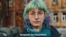  Presentation with personality - Presentation design consisting of captivating-portrait-of-a-young and a ocean colored foreground