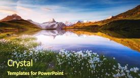  Presentation with snow day - PPT layouts having captivating scene of the snow background and a tawny brown colored foreground