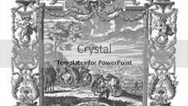  Presentation with engraving - Cool new slide deck with capture-of-bethune-1710-vintage backdrop and a light gray colored foreground