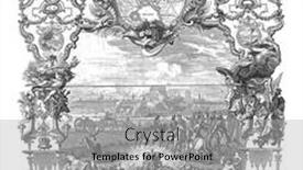  Presentation with engraving - Amazing slide set having capture-of-lille-1708-vintage backdrop and a light gray colored foreground