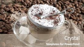  Presentation with cappuccino - Amazing presentation having capuccino - cafe - coffee latte cappuccino backdrop and a gray colored foreground