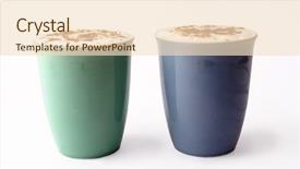  Presentation with love coffee cappuccino coffee - Presentation with diabetes diabetes - taking finger thumbnail blood background and a light blue colored foreground