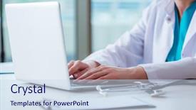  Presentation with lab - Presentation theme having car acce - doctor man working background and a sky blue colored foreground