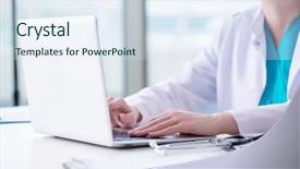  Presentation with lab - PPT theme featuring car acce - doctor man working background and a sky blue colored foreground