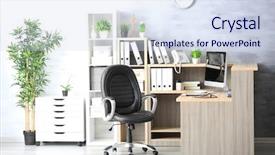  Presentation with office desk reception - Beautiful PPT layouts featuring car acce - empty reception desk indoors backdrop and a sky blue colored foreground