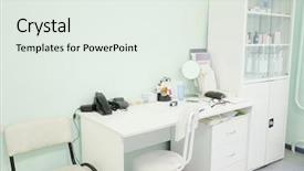  Presentation with doctor office - Amazing presentation design having car acce - interior of a doctor office backdrop and a sky blue colored foreground