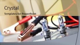  Presentation with moto - Colorful presentation enhanced with bulb oil - car accessories on vivid moto backdrop and a lemonade colored foreground