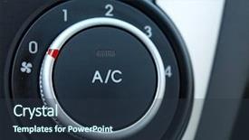  Presentation with car air conditioning - Slide set enhanced with car air conditioning - condition control background and a tawny brown colored foreground