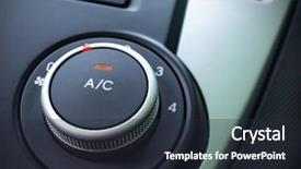  Presentation with car air conditioning - Cool new PPT theme with car air conditioning - condition control backdrop and a wine colored foreground
