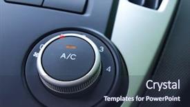  Presentation with car air conditioning - Colorful PPT layouts enhanced with car air conditioning - klimaanlage auto backdrop and a tawny brown colored foreground