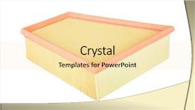  Presentation with air filtration - PPT theme enhanced with car air filter isolated background and a  colored foreground