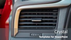  Presentation with airflow - Presentation consisting of car-air-vents-providing-airflow background and a gray colored foreground