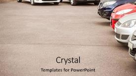  Presentation with japanese new year above view - Cool new PPT layouts with car at new car showroom backdrop and a  colored foreground