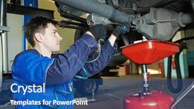  Presentation with mechanic car service repair maintenance - Audience pleasing PPT layouts consisting of car auto repair or maintenance backdrop and a  colored foreground