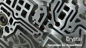  Presentation with mechanism - Beautiful slides featuring car-automatic-transmission-machine-closeup backdrop and a dark gray colored foreground