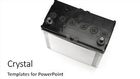  Presentation with automotive - PPT theme enhanced with car battery or automotive battery background and a white colored foreground