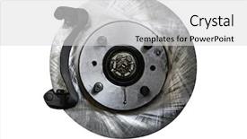  Presentation with closed - PPT layouts enhanced with car brake - closed breaks over white background background and a light gray colored foreground