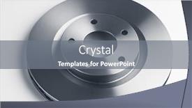  Presentation with car brake - PPT layouts enhanced with car-brake-disc-on-white background and a gray colored foreground